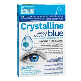 Single dose eye drops crystal blue 10 vials 0.5 ml