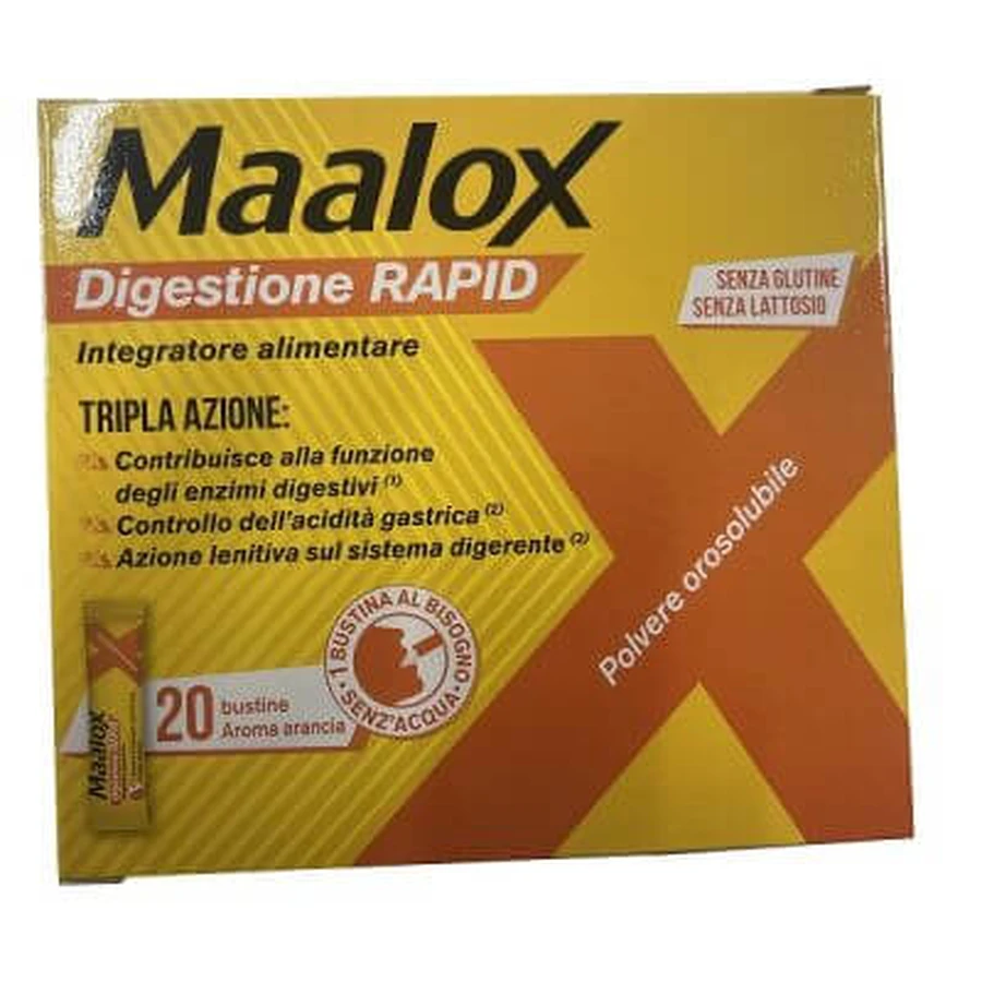 Maalox digestion rapide 20 sachets de 2 g