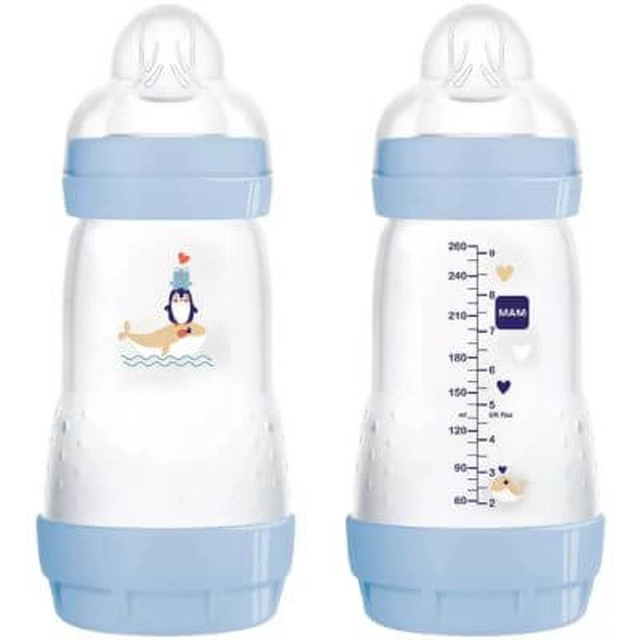 Mam easy start feeding bottle 260ml male