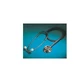 Professionele stethoscoop 18/8 roestvrijstalen behuizing, verchroomde biauriculaire band met dubbele interne veer