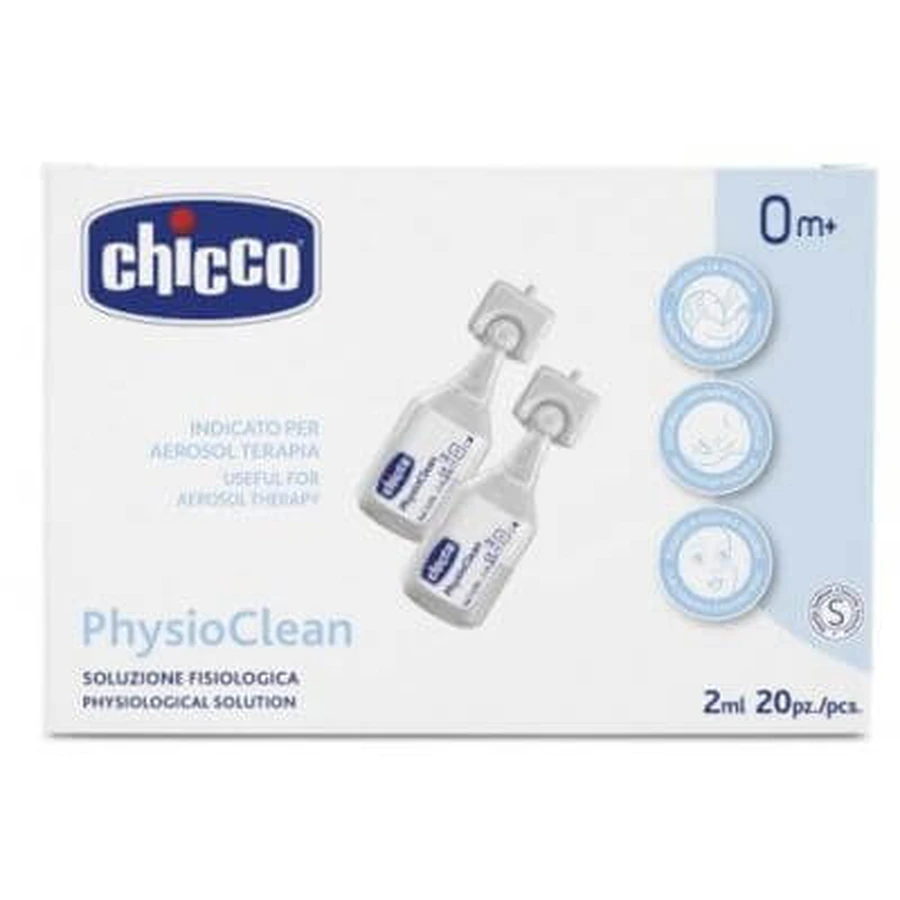 Solución salina isotónica Physioclean 20 unidades de 2 ml