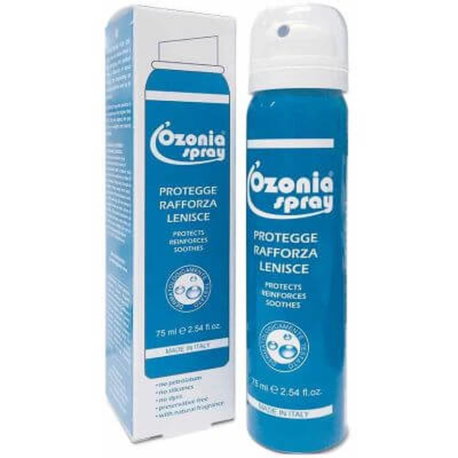 Aceite de ozono en spray para piel y mucosas sensibles enrojecidas, inflamadas y distróficas 75 ml