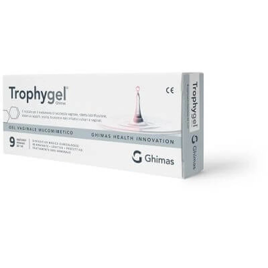 Mucomimetisches Vaginalgel trophygel ghimas 9 Einwegapplikatoren 1 ml