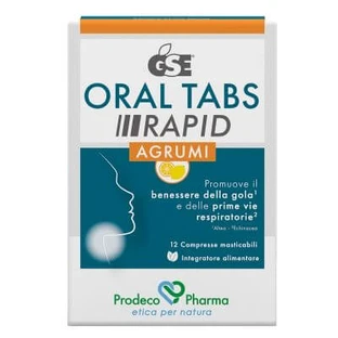 Gse oral tabs rapid citrus 12 chewable tablets