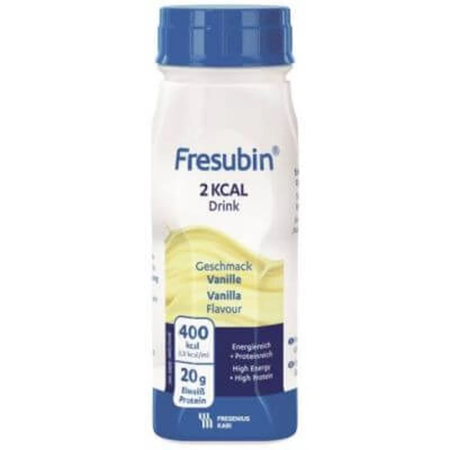 Fresubin 2 kcal vanilledrank 4 flesjes x 200 ml