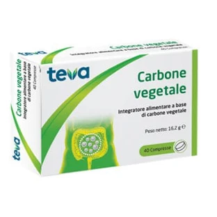 Teva vegetal carbon 40 tablets 16,2 g