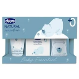 Chicco natural sensation champú de baño + crema corporal + fragancia