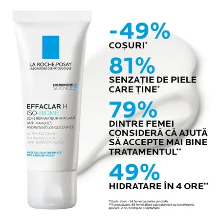 La Roche-Posay Effaclar H Iso-Biome moisturizing and soothing cream for oily, fragile skin, 40ml