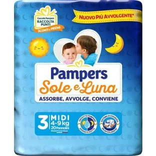 Pampers sun moon mididi 20 pieces
