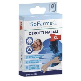 Extra grote neuspleister 6,7 x2cm sofarmapiu' 30 stuks