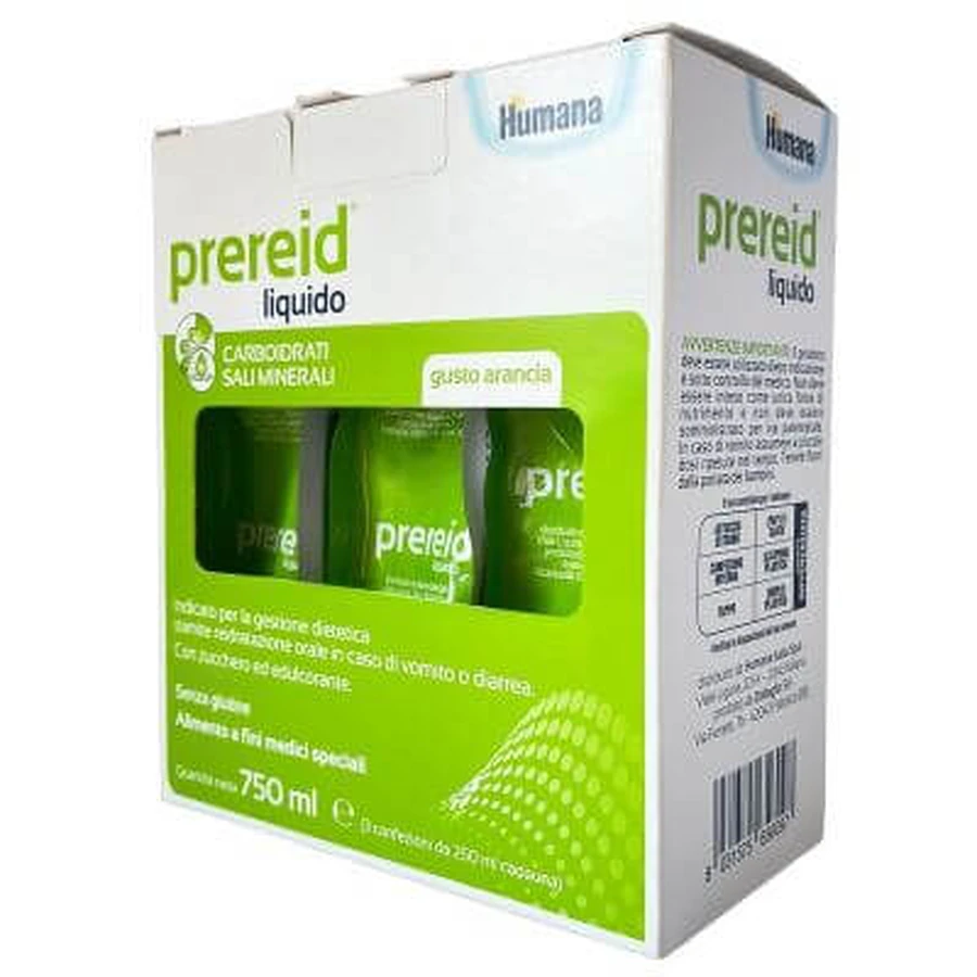 Prereid liquid 3 pieces 250 ml human