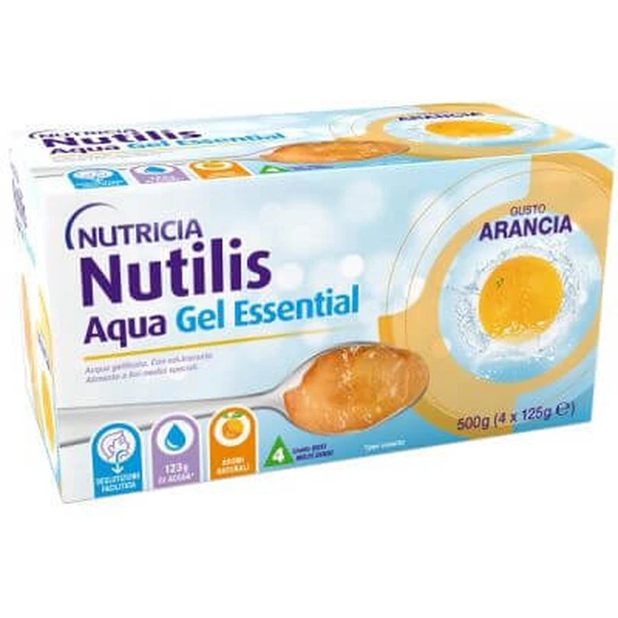 Nutilis aqua gel orange 4 pcs 125 g