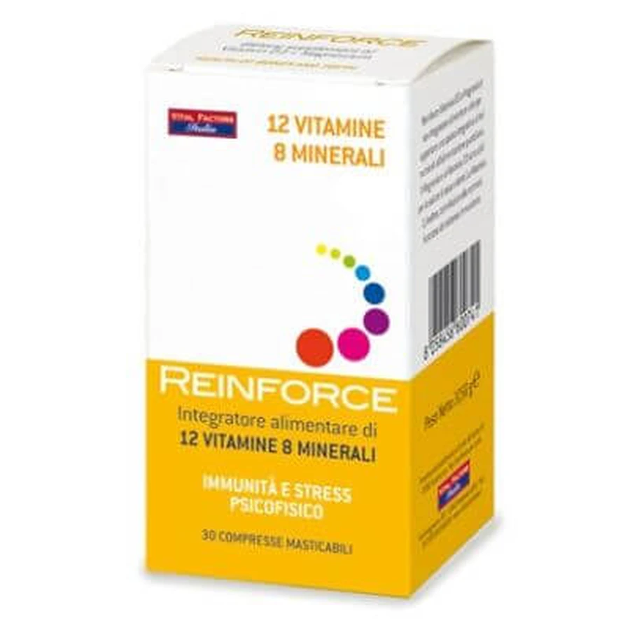 Reinforce 12 vitamins + 8 minerals 30 chewable tablets