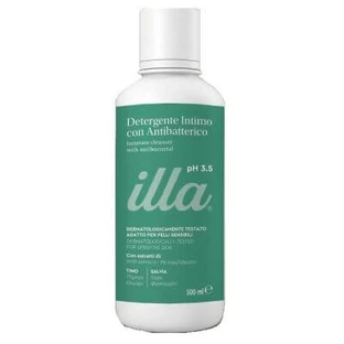 Illa detergente íntimo antibacterias ph 3.5 500 ml