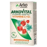 Arkovital vitamines c+d3 20 bruistabletten rode vruchtensmaak
