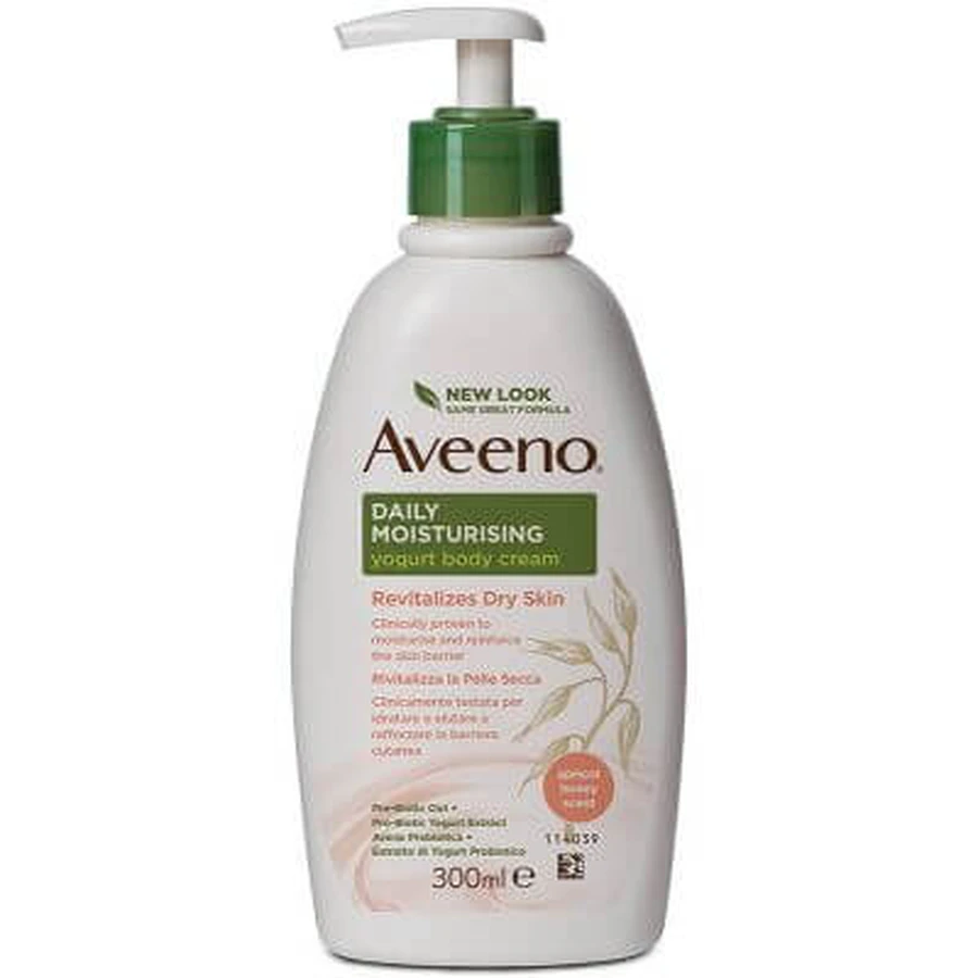 Aveeno cremă de corp iaurt caise și miere 300 ml