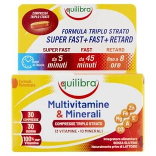 Multivitamins and minerals 30 tablets