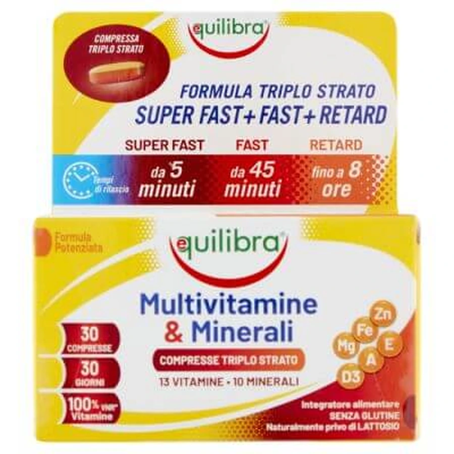 Multivitamins and minerals 30 tablets