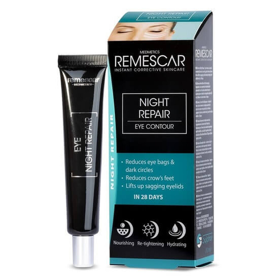 Reparierende Nachtcreme für die Augenkontur, 20 ml, Remescar