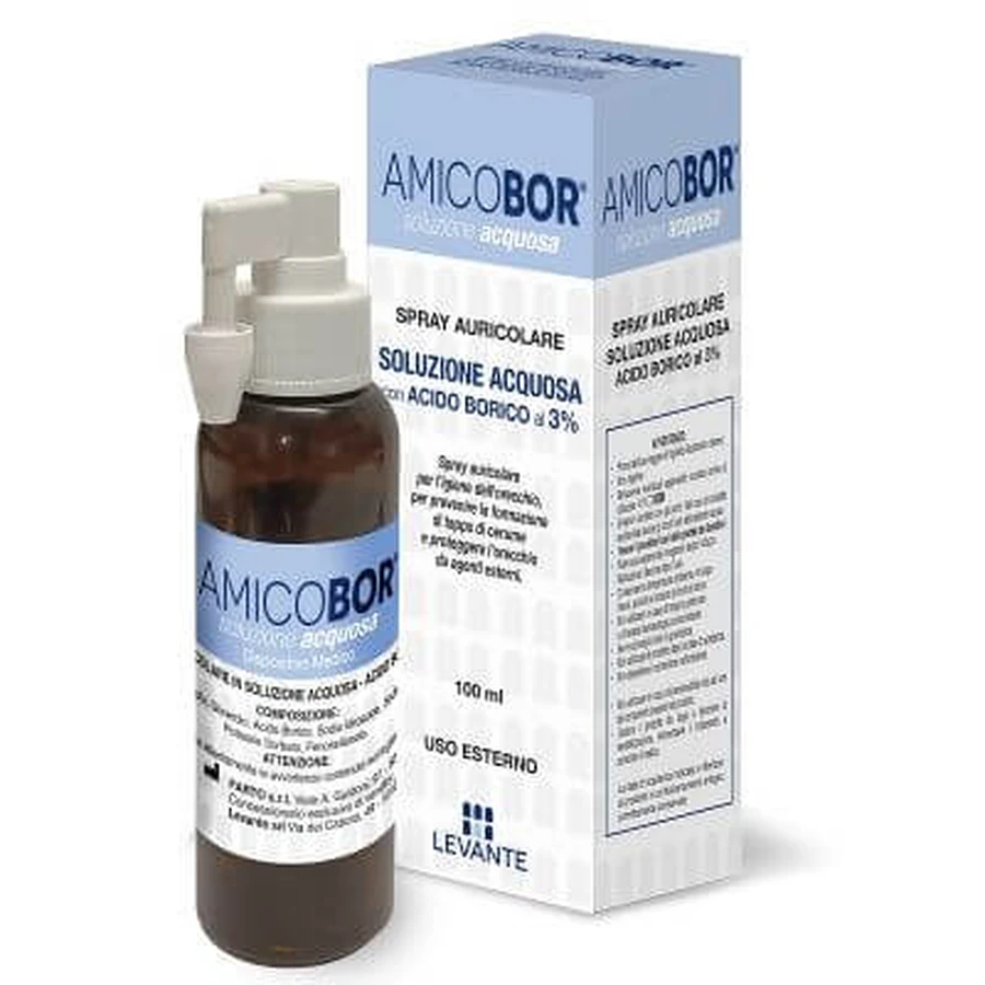 Wässrige Lösung zur Ohrspülung amicobor 100 ml