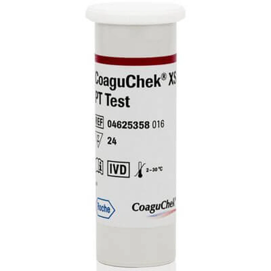 Teststrips voor coaguchek xs zelftestapparaat voor test 24 stuks
