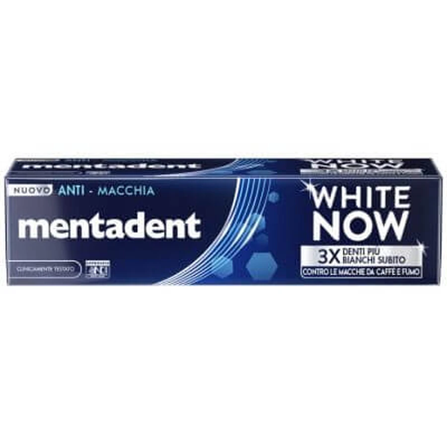 Mentadent white now pasta dentífrica antimanchas 75 ml