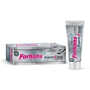 Tandpasta zilver 4 forhans wit 75 ml