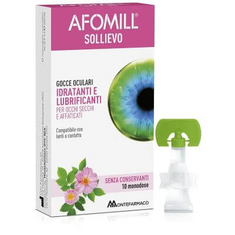 Afomill oogdruppels relief 10 flesjes 0.5 ml