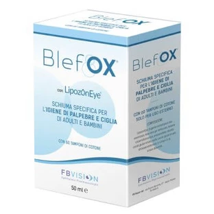 Blefox mousse de soin pour les paupières et les cils 50 ml avec distributeur + 60 tampons