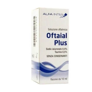 Oftaial solution ophtalmique avec 0,4% d'acide hyaluronique et de taurine 10 ml
