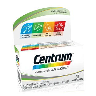 Centrum A zu Zink, 30 Tabletten, Gsk