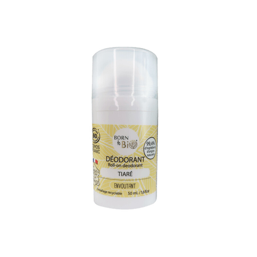 Desodorante Bio Roll On Monoi Tiare, 50 ml, Born to Bio