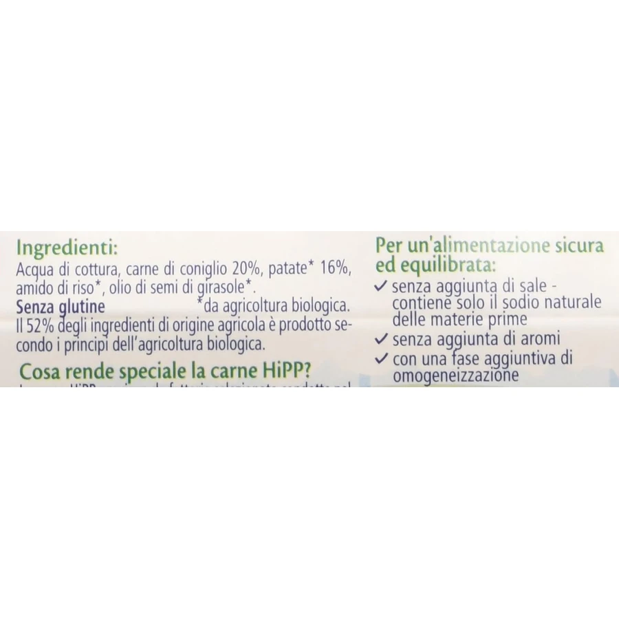 Hipp rabbit homogenized with potatoes 2 pieces 80 g