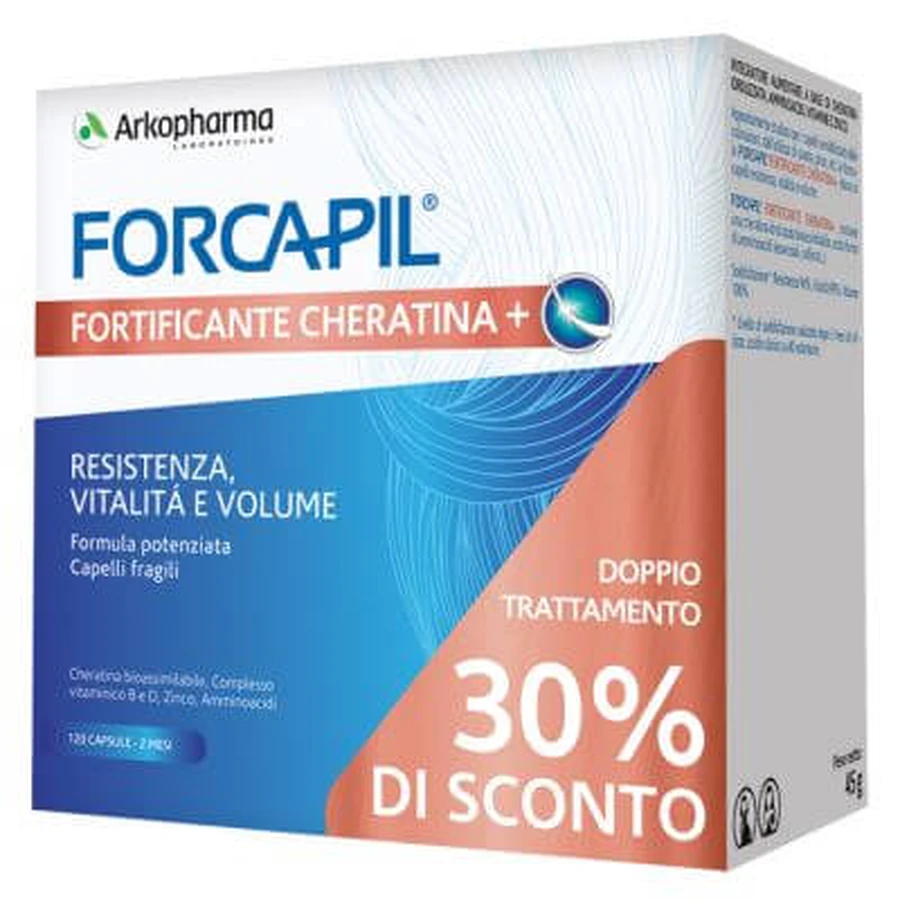 Forcapil kératine fortifiante + promo 120 gélules prix spécial