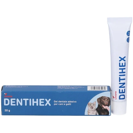 Dentihex klevende tandgel voor honden en katten 20 g