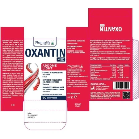 Oxantin med abdomen light 60 tablets