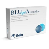 Single-dose blue gel eye drops 15 single-dose containers