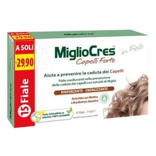 Migliocres hair strong 15 vials x 7 ml