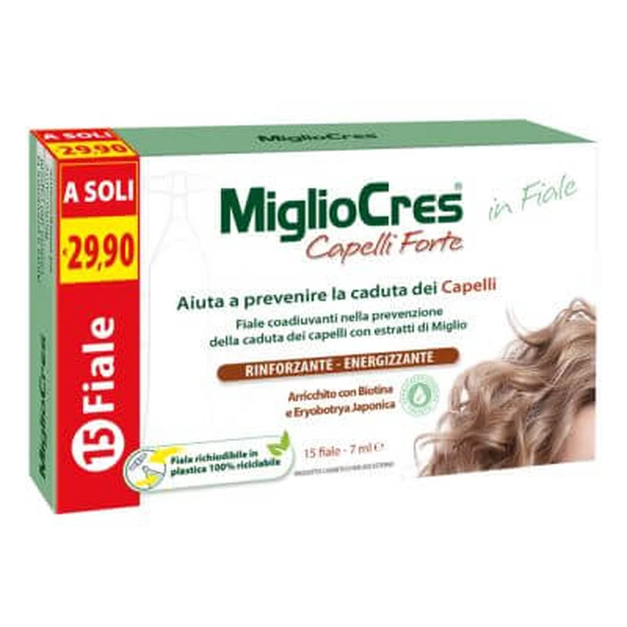 Migliocres hair strong 15 vials x 7 ml
