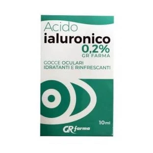 Hydraterende en verfrissende oogdruppels met hyaluronzuur Gr pharma