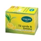Viropa biologische groene thee met citroen 15 filters