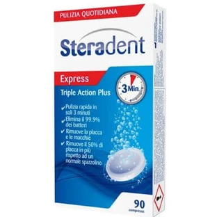 Steradent triple action plus 90 Reinigungstabletten