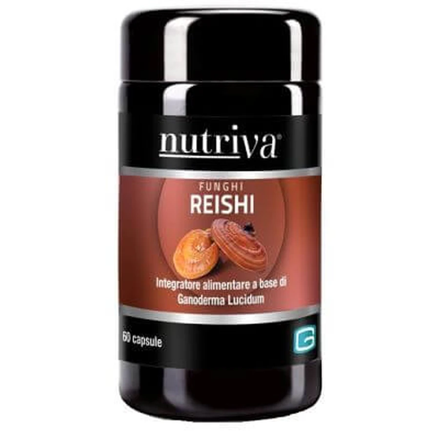 Nutriva reishi 60 capsules 596 mg