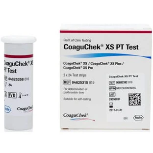 Teststreifen für coaguchek xs Selbsttestgerät für Test 2x24 Stück