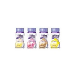 Fortimel aardbei proteïne compact 4 flesjes 125 ml