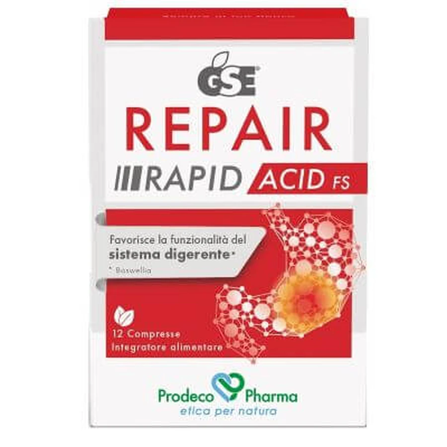 Gse repair rapid acid fs 12 comprimidos