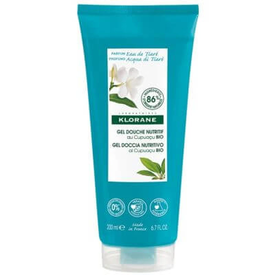 Klorane shower gel eau de tiara 200 ml