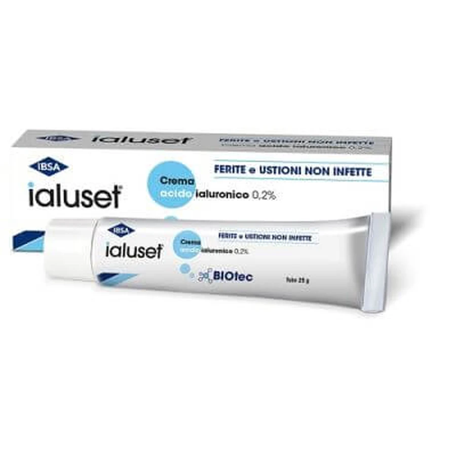 Ialuset crema para heridas y quemaduras no infectadas 25 g