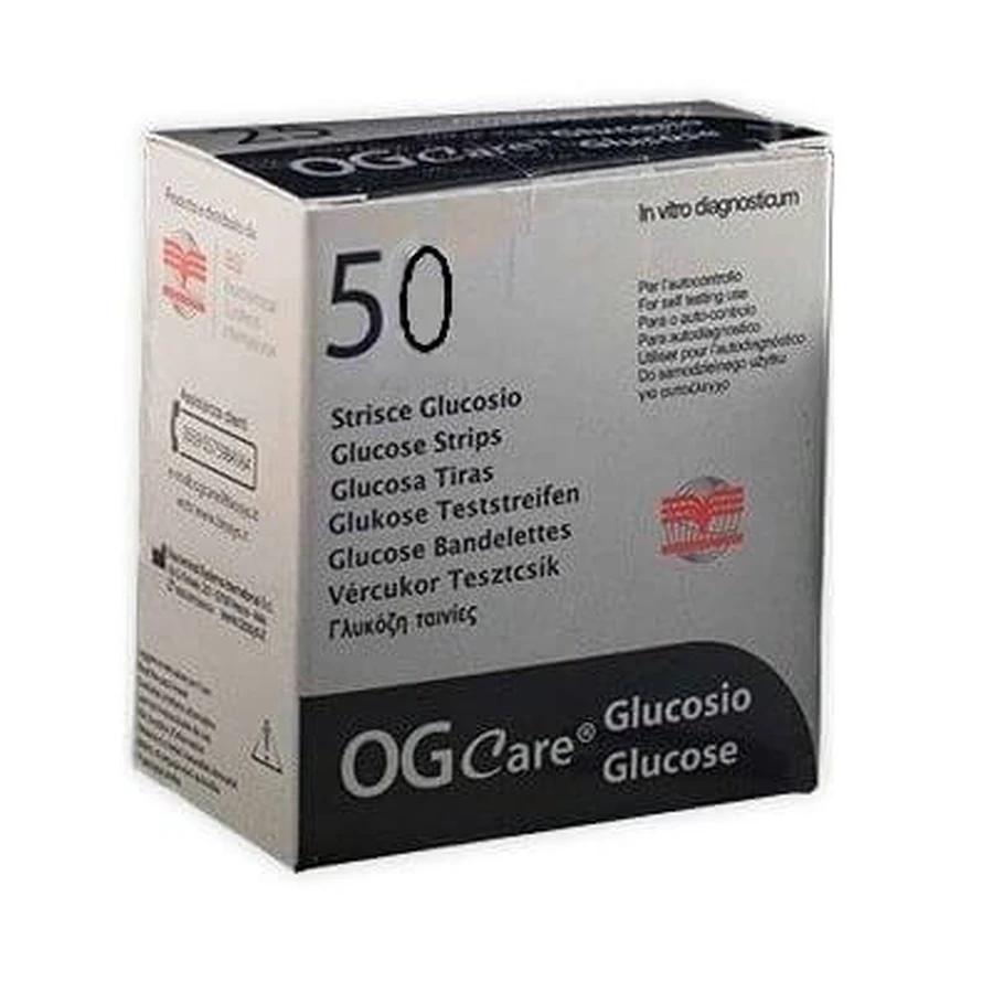 bloedglucose teststrips ogcare 50 stuks