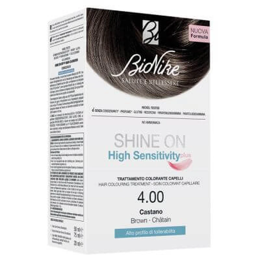 Brillo en alta sensibilidad más marrón 4.00 detector de crema 75 ml + crema colorante 50 ml